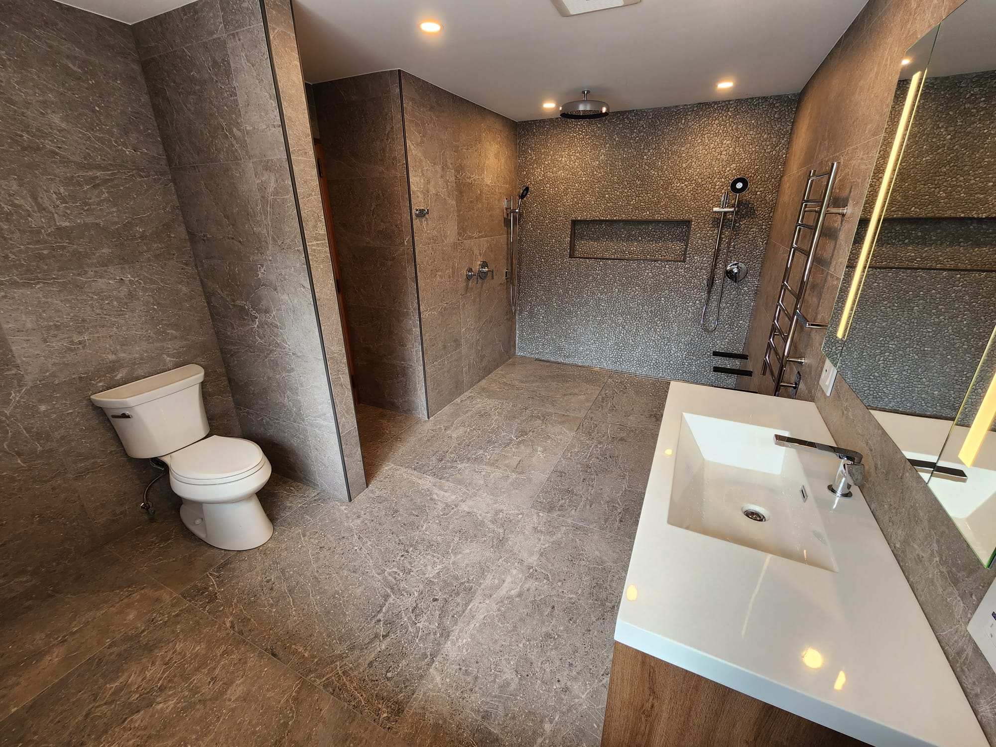 full bathrrom renovation project done by keen improvements